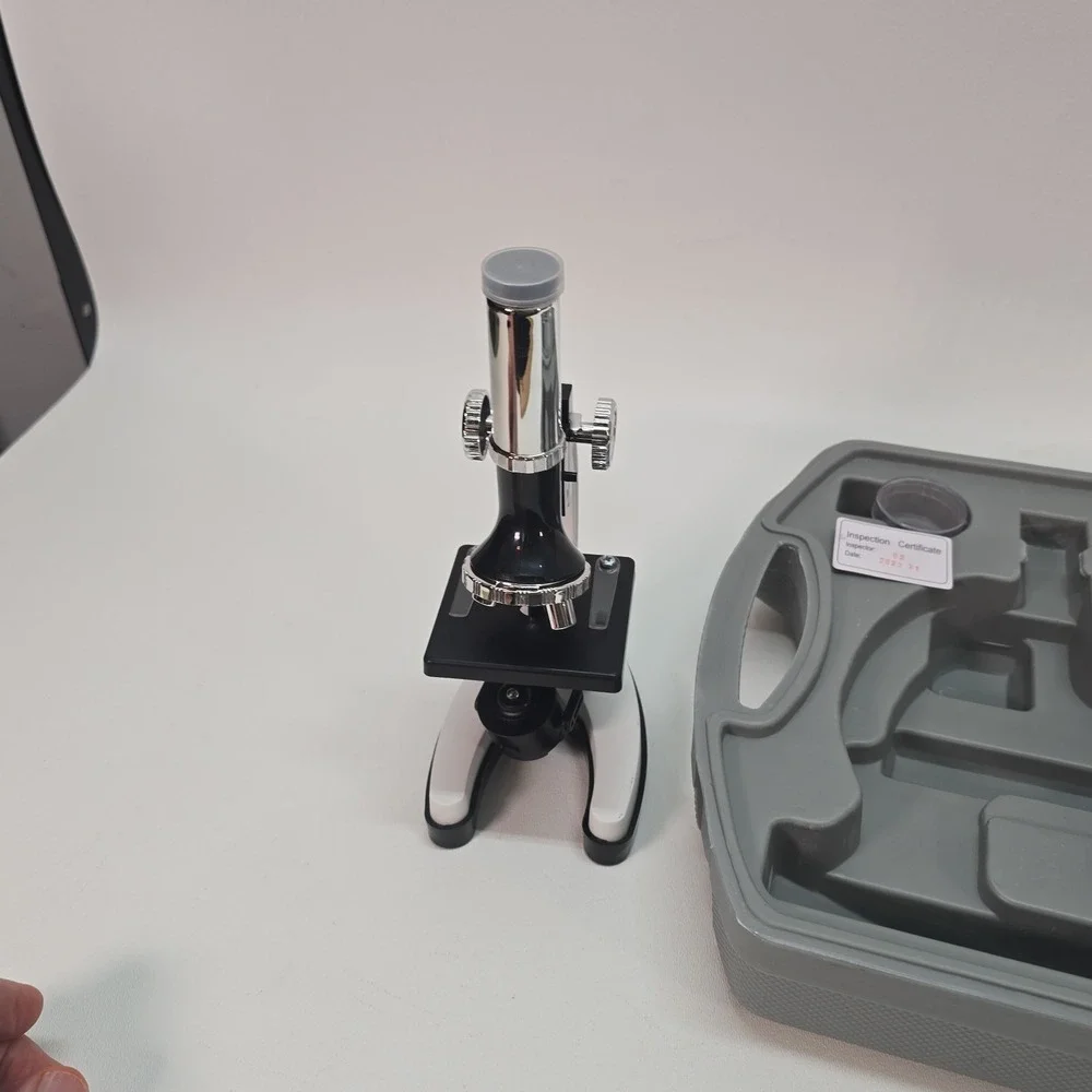 AMSCOPE 48pc Starter 120x-1200x Compound Microscope Science Kit for Kids